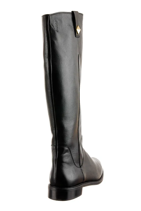 Don Gold Dot Black Affordable Western Boots
