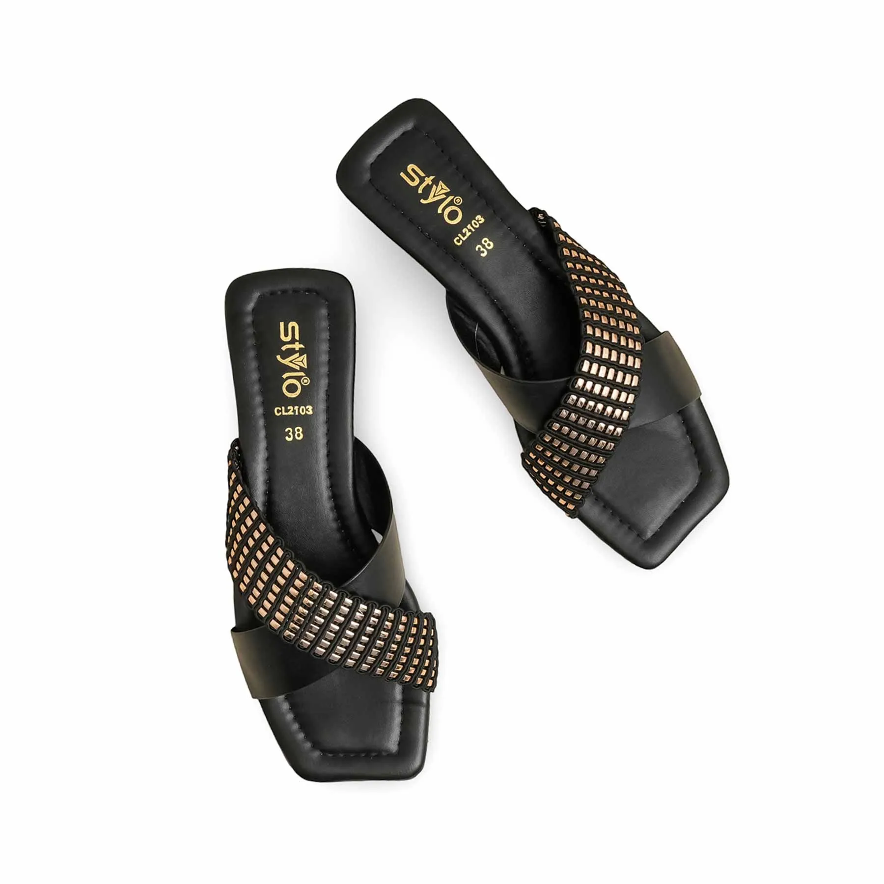 Slippers High End Black Casual Slipper CL2103