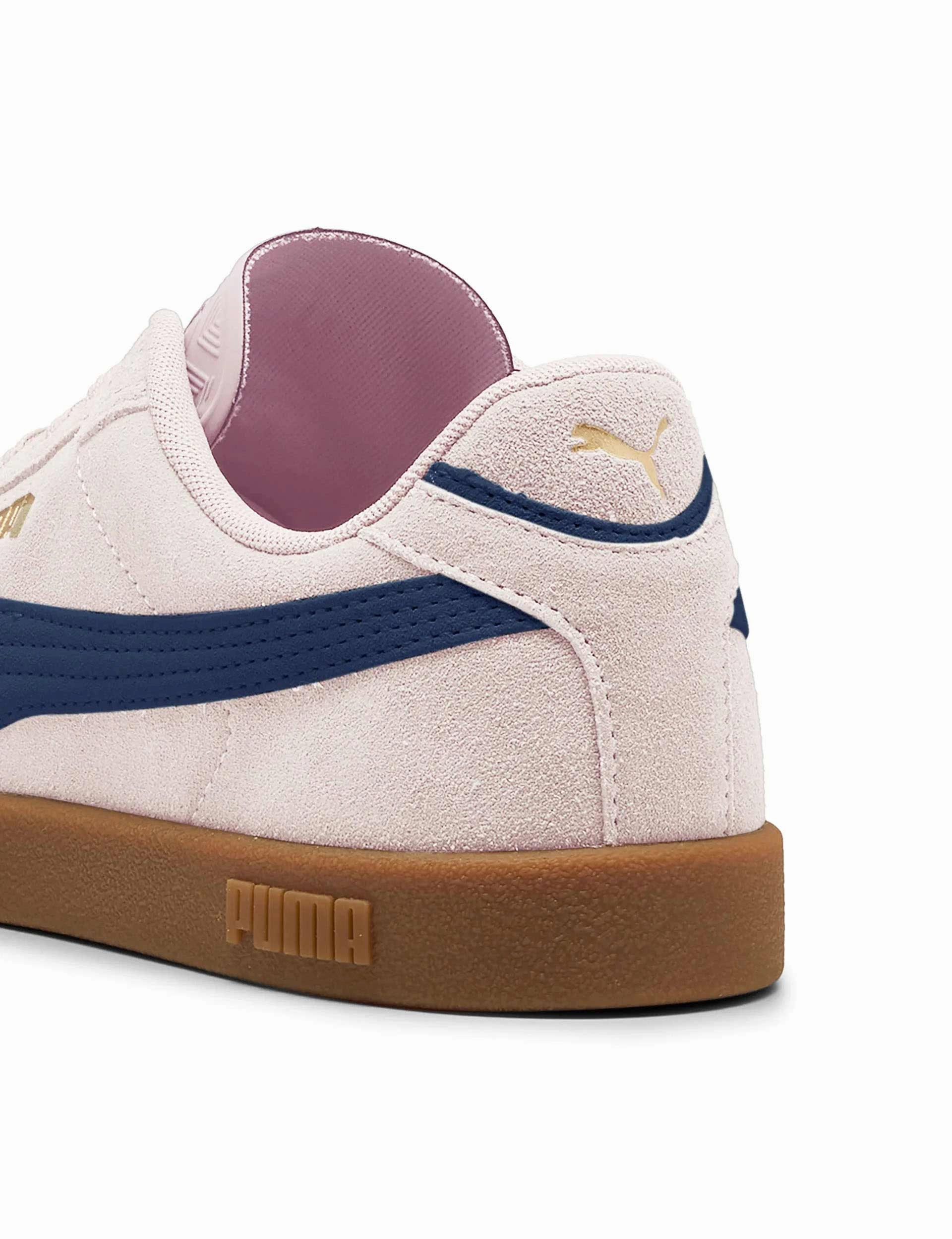 The Newest Puma Shoes Club II Era Suede Sneakers - Jasmine Flower/Persian Blue