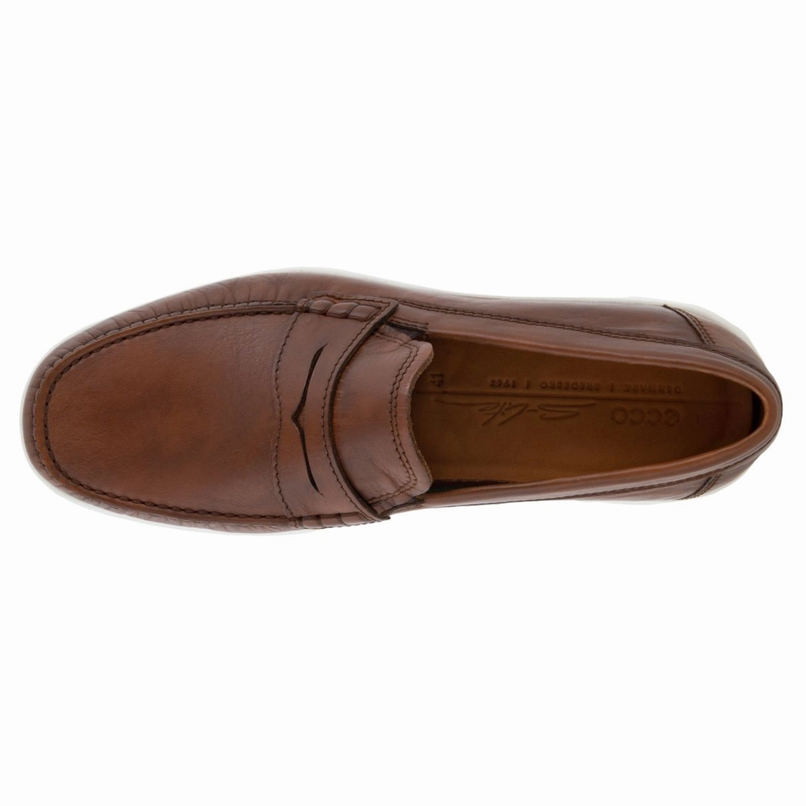 Formal Loafers With Suit Ecco S Lite Moc 540534 Full Grain Leather Men's Loafers Cognac Shoes