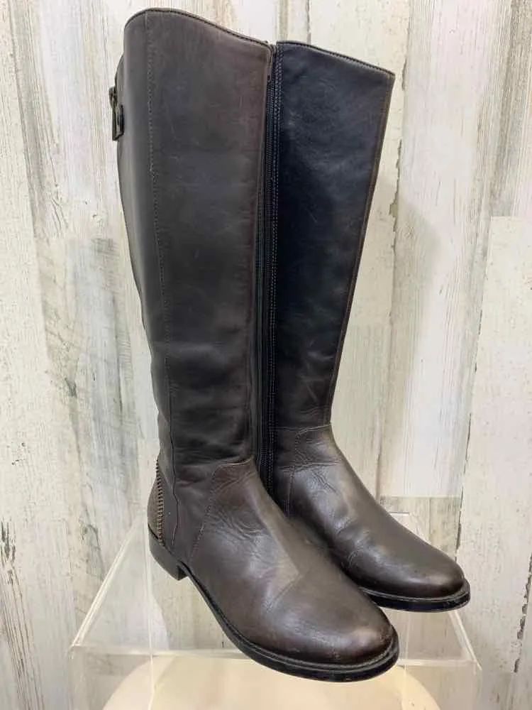 Alico Boots ARTURO CHIANG SHOES Shoe Size 7 DARK BROWN Leather Tall Boots