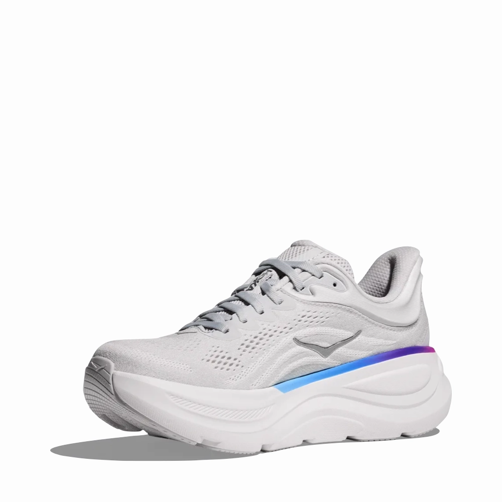 Hoka Women's Bondi 9 Sneaker in Cosmic Grey/White Shoes Price