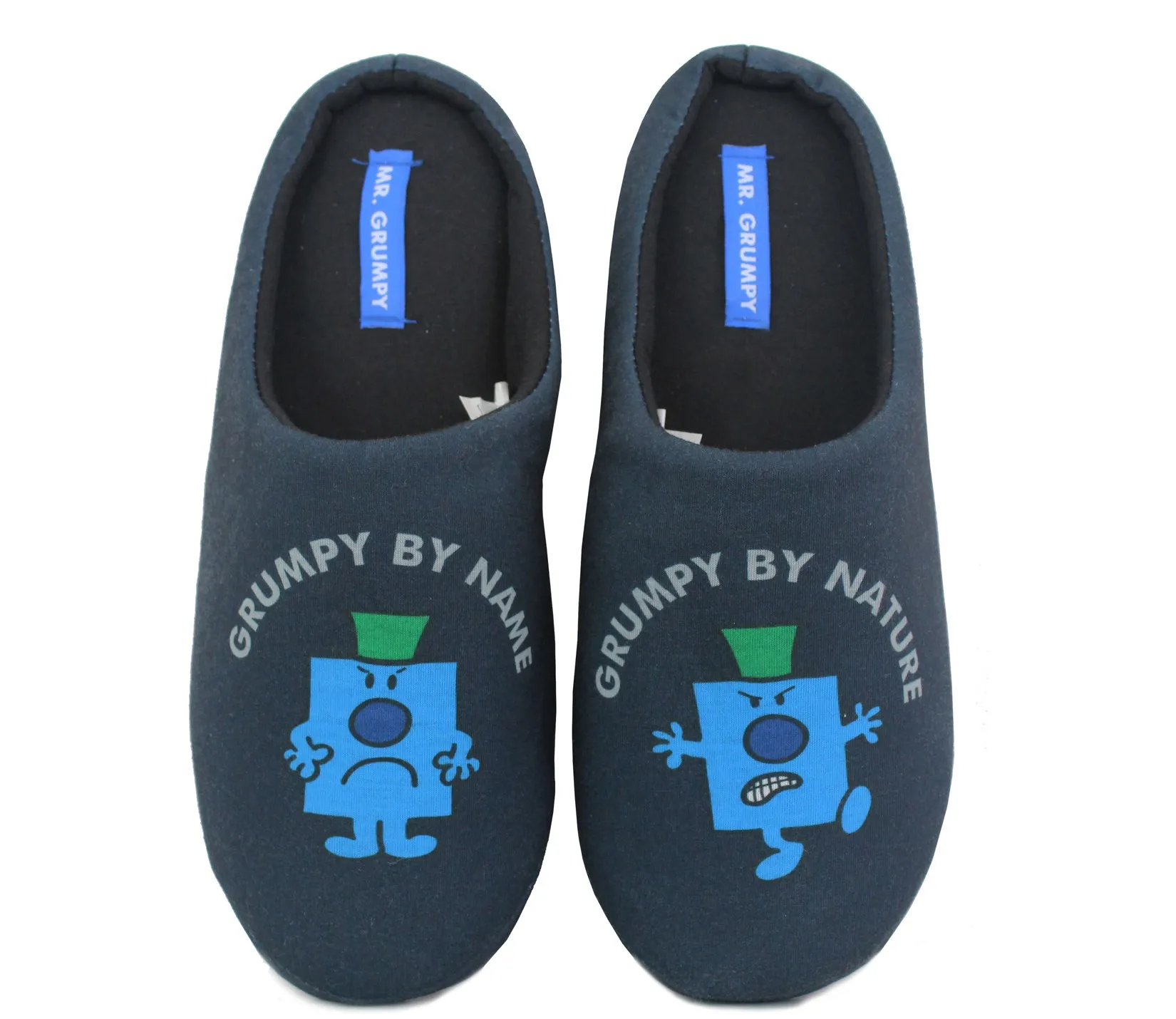 Slides Adilette MR GRUMPY Mens Mr. Men Mule Slippers