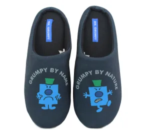 MR GRUMPY Mens Mr. Men Mule Slippers Hedwig Slippers