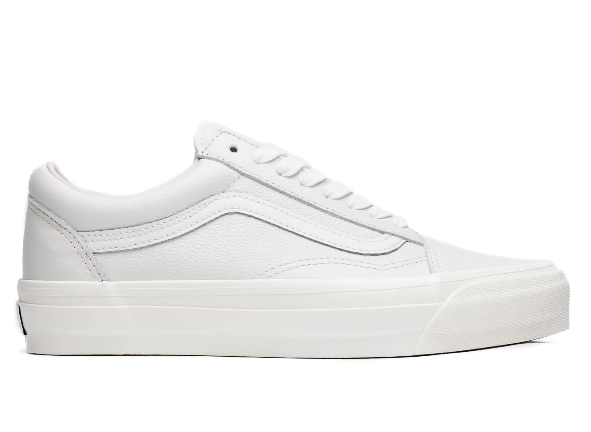 High Top Lace Up Shoes Vans LX Old Skool in Antique White