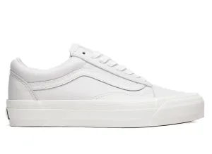 Vans LX Old Skool in Antique White Leather Lace Up Casual Shoes