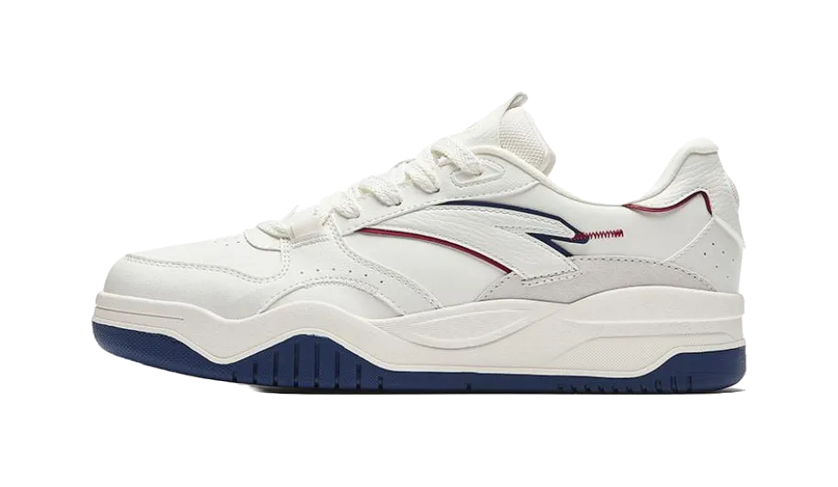 Casual Shoes Size 6 Anta Wave 3 Breathable Low top Skateboard Shoes Men's White Blue