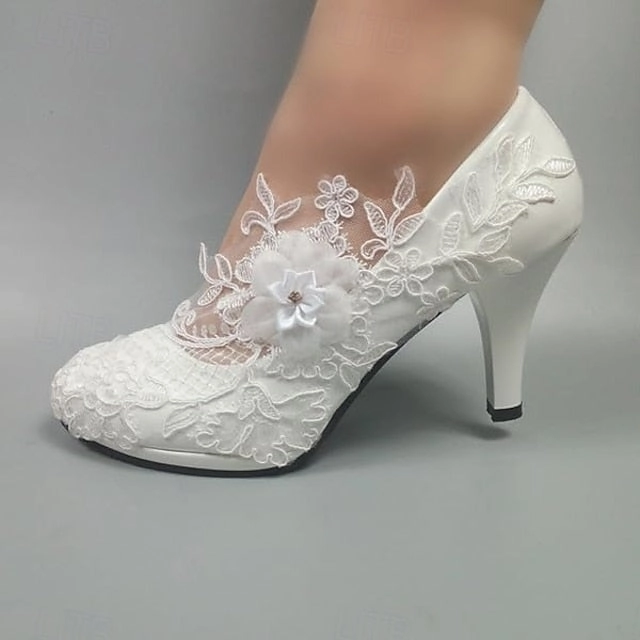 New Balance Men's Fuelcell Rebel V4 Elegant Bridal Women's White Wedding Floral Lace Heels 