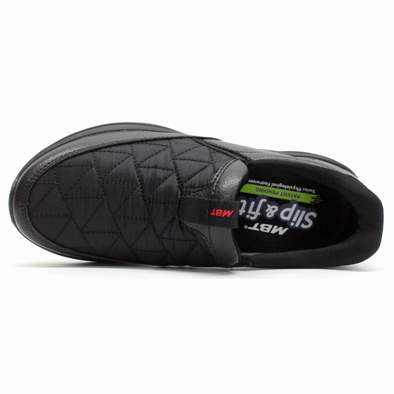 Unlined Loafers MBT SF-3000 Leather Textile Women's Black Black Loafers Shoes