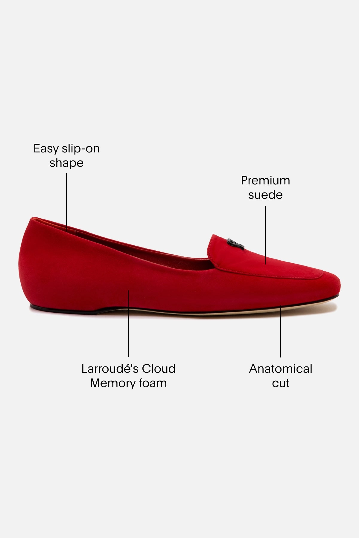 Hush Puppies Slip On Loafers Larroud x CPPXO Loafer In Scarlet Leather