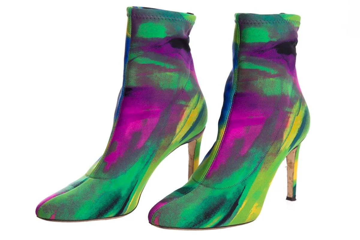 Giuseppe Zanotti Multi Tie-Dye Sock Boots SZ 37 Ariat Paddock Boots