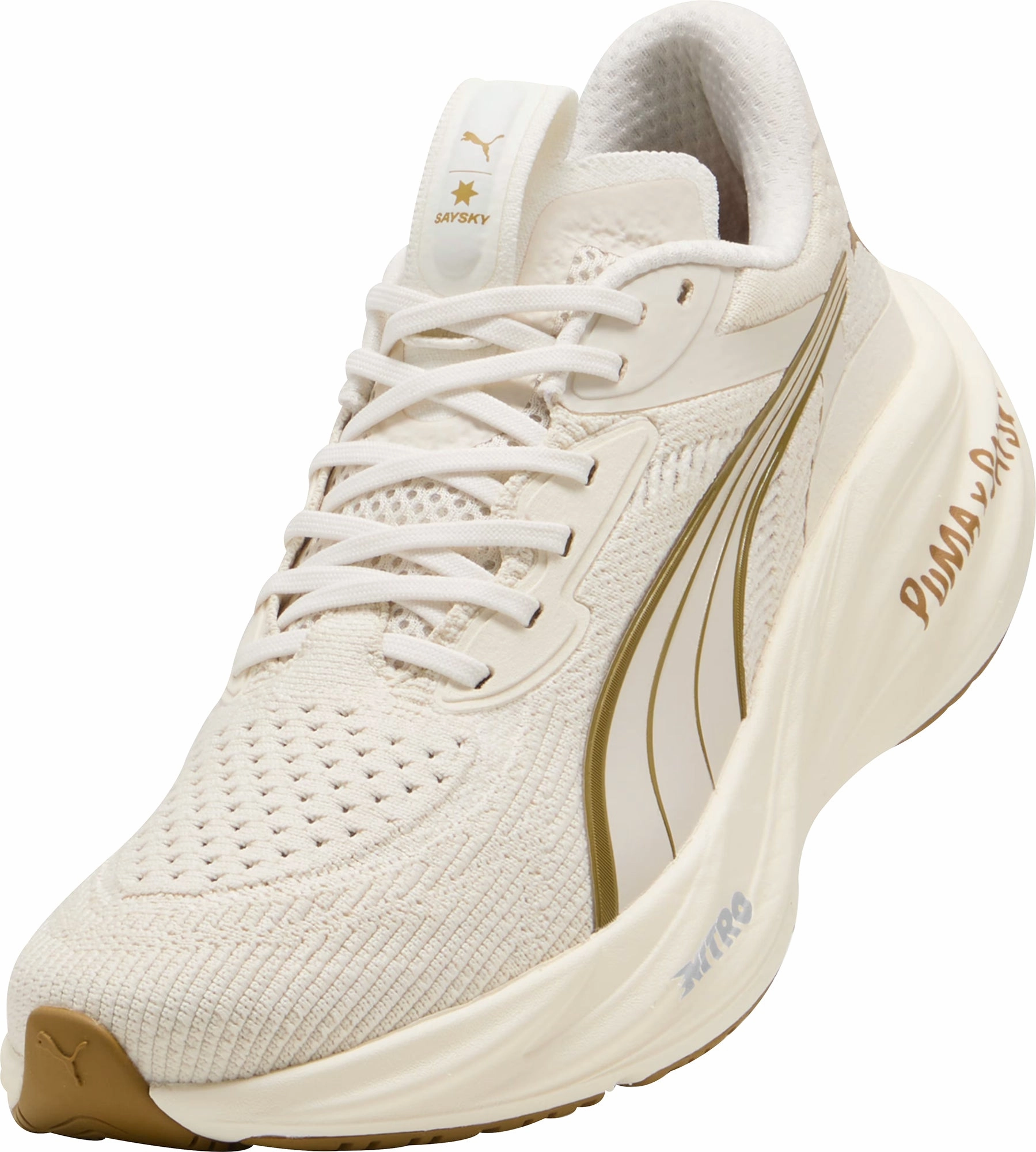 2018 Puma Golf Shoes Puma Magnify Nitro 3 X SAYSKY Womens Running Shoes - Cream