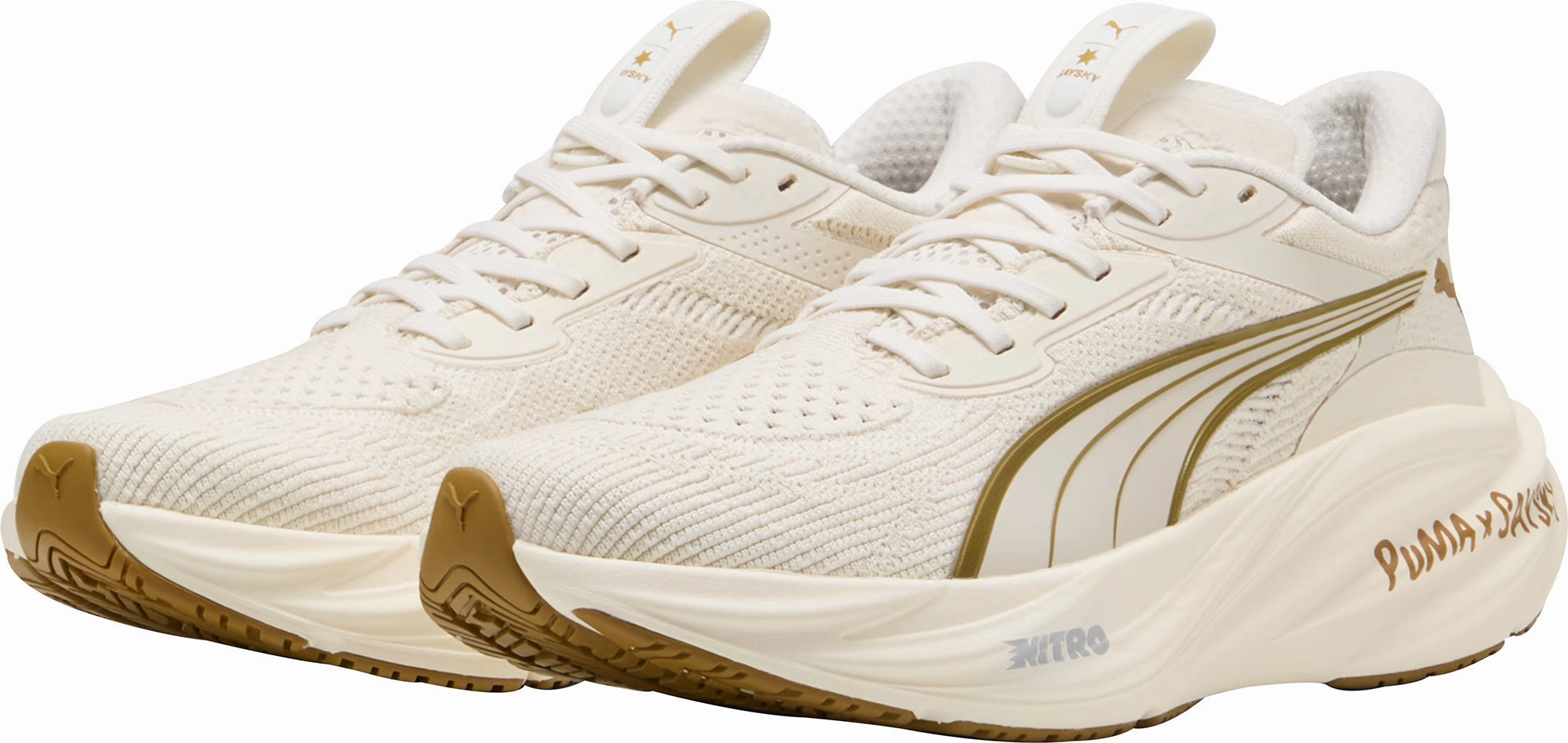 Puma Bmw Sneakers Shoes Puma Magnify Nitro 3 X SAYSKY Womens Running Shoes - Cream