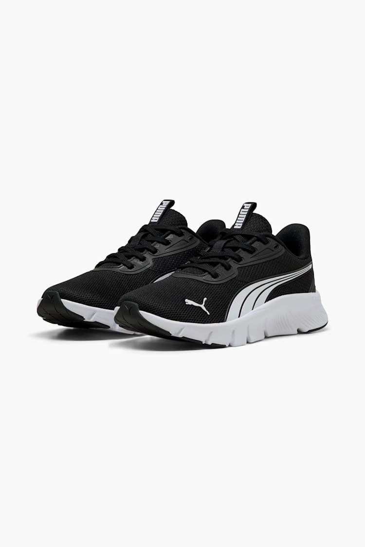 Puma Kid's Flex Focus Black/White Running Shoes Puma Shoes Bd