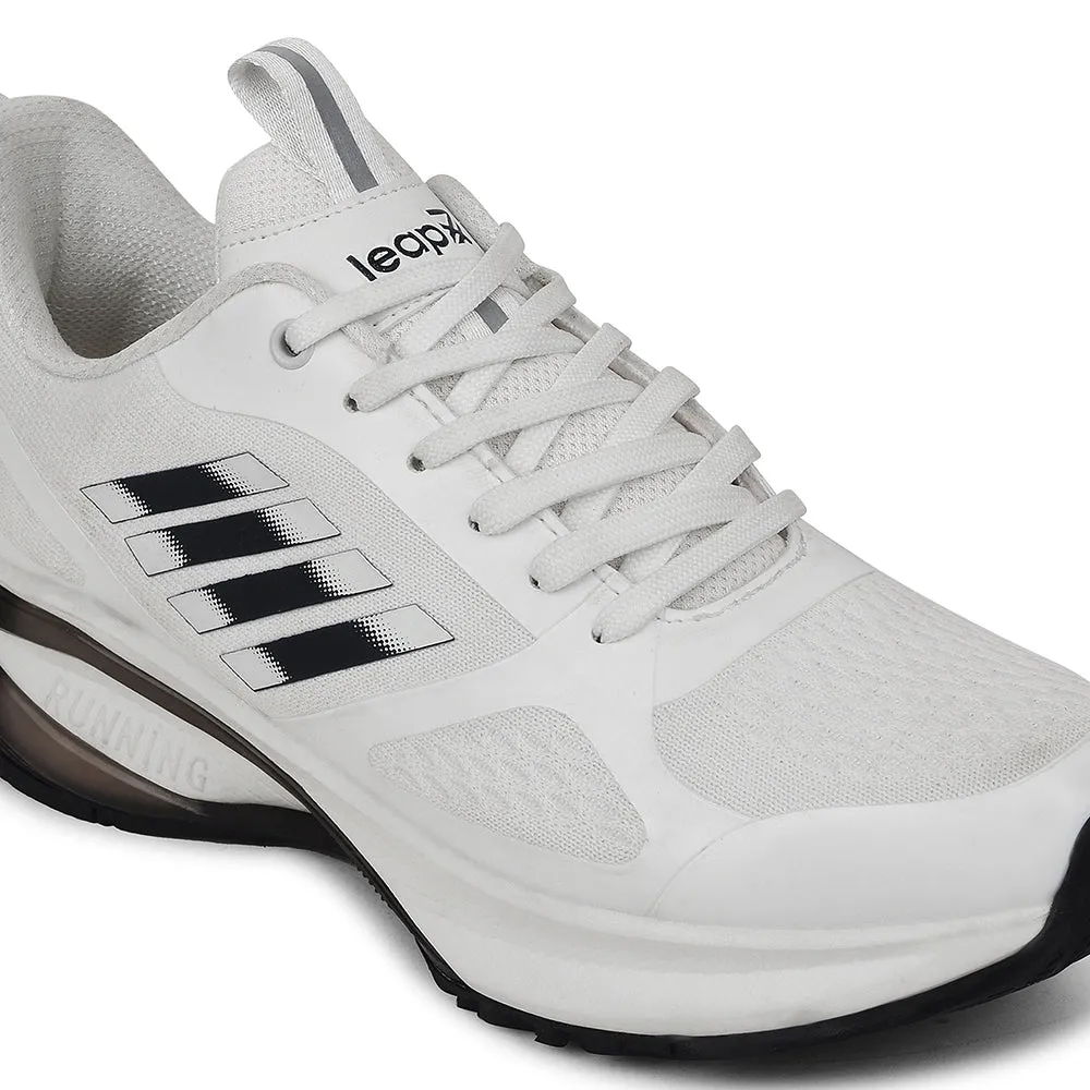 Best Running And Cross Training Shoes Leap7x White Sports Lacing Running Shoes For Men RUNNY-1E By Liberty