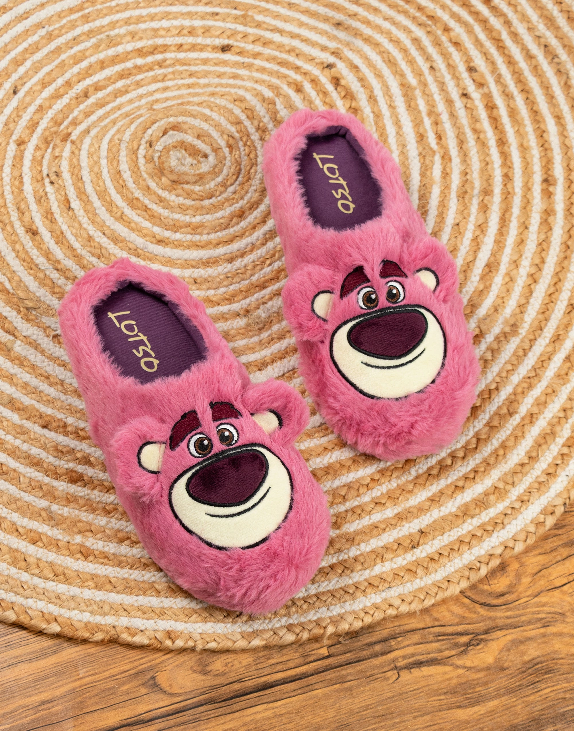 Best Wool Slippers Disney Pixar Toy Story Lotso Womens Pink Mule Slippers
