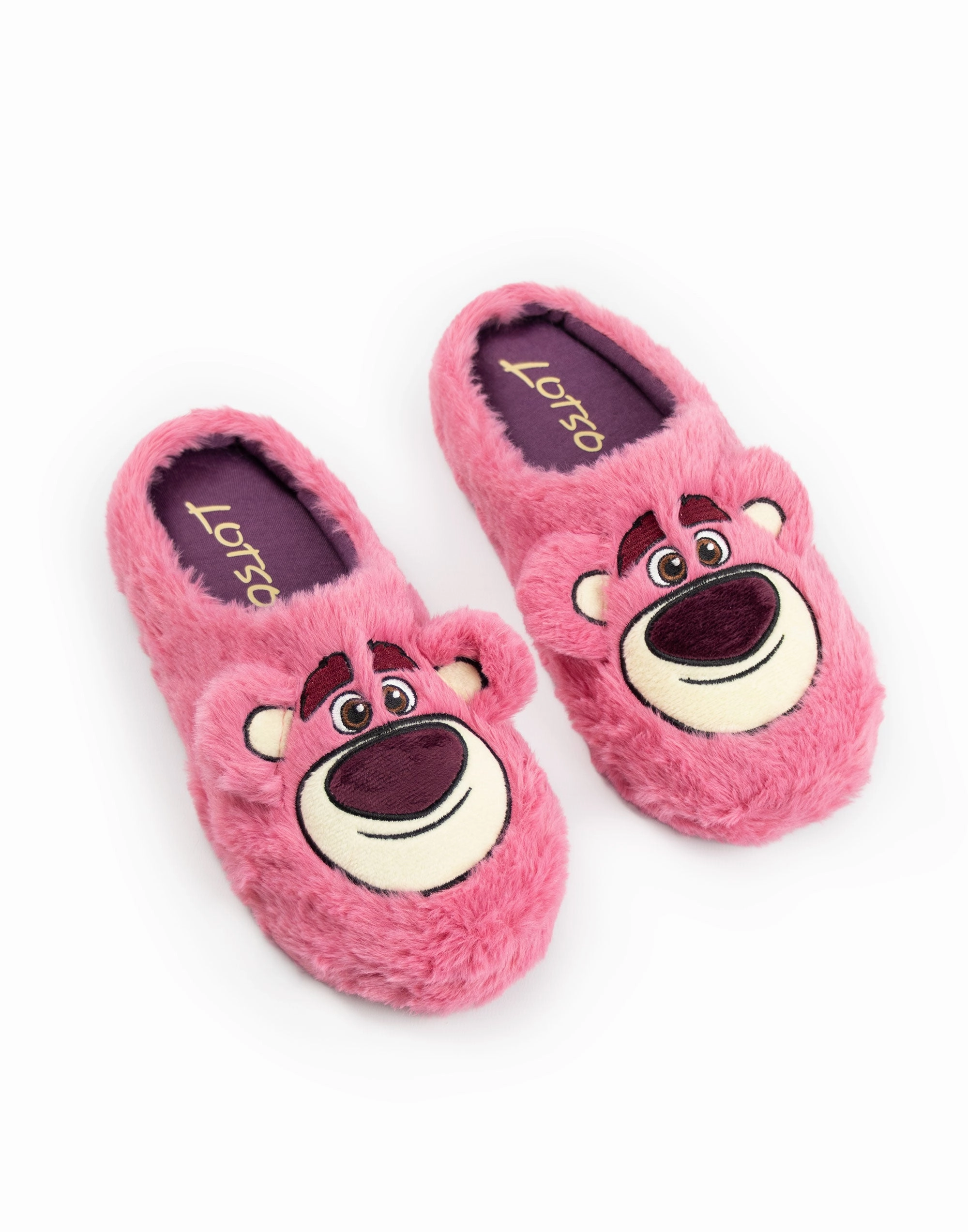 Disney Pixar Toy Story Lotso Womens Pink Mule Slippers American Eagle Snoopy Slippers
