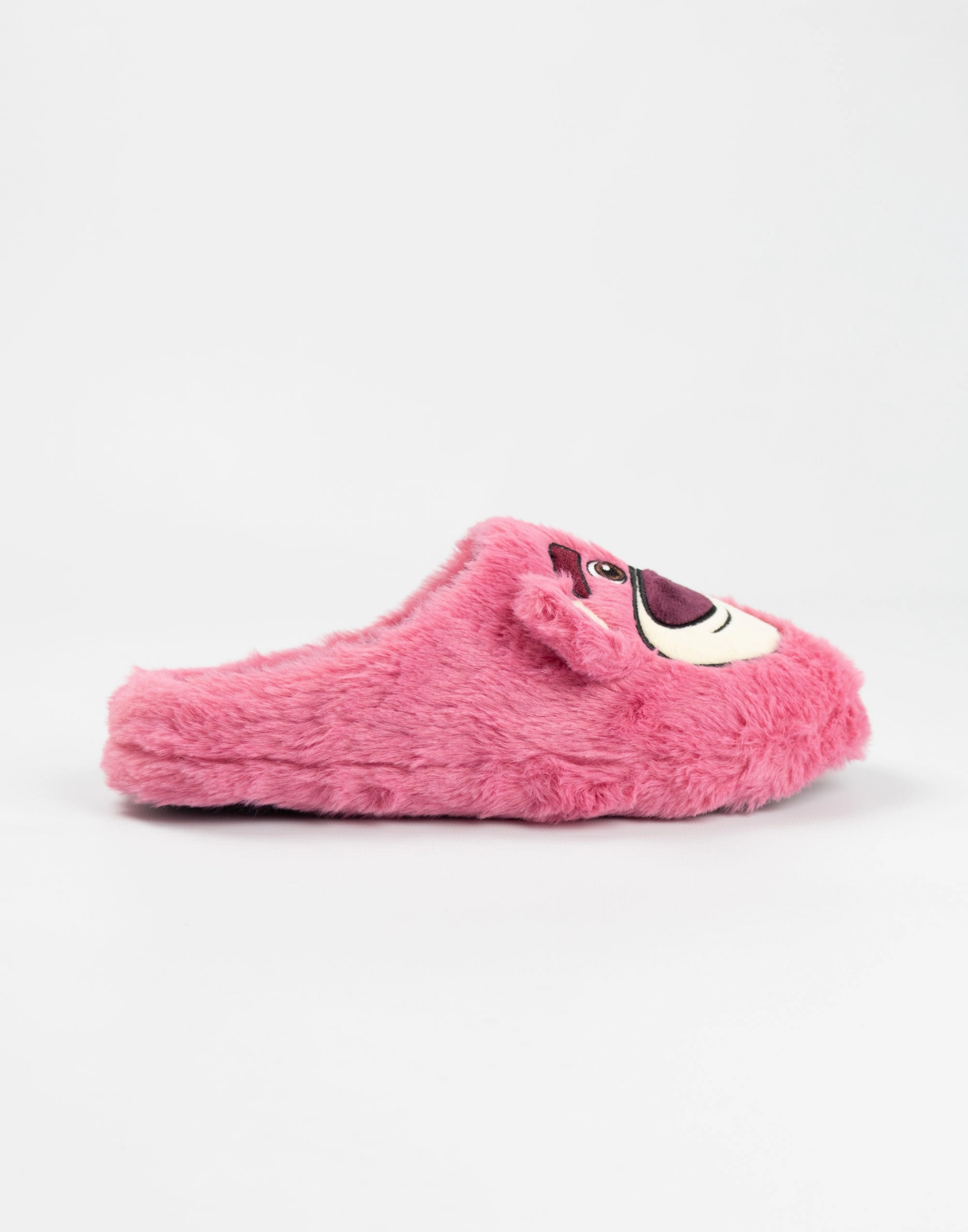 Disney Pixar Toy Story Lotso Womens Pink Mule Slippers Sliders Fluffy
