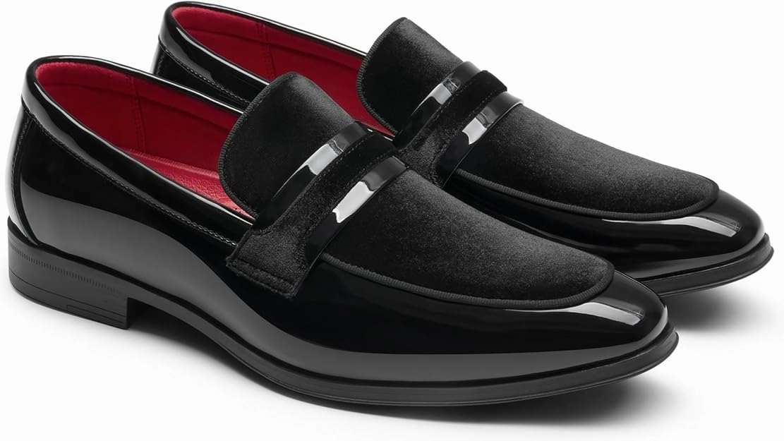 Patent Loafers Classic Velvet Slip-on Dress Shoes Ralph Lauren Polo Loafers