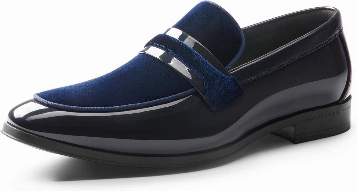 Patent Loafers Classic Velvet Slip-on Dress Shoes Penny Loafers Designer