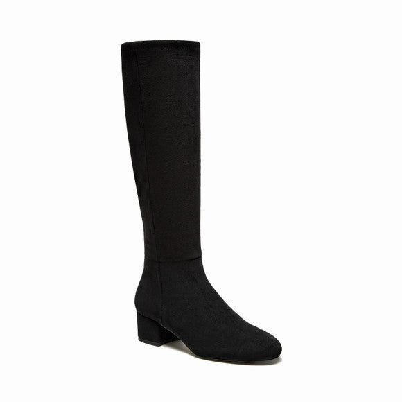 SILENT D GOLD BOOT - BLACK Knee High Boots No Heel