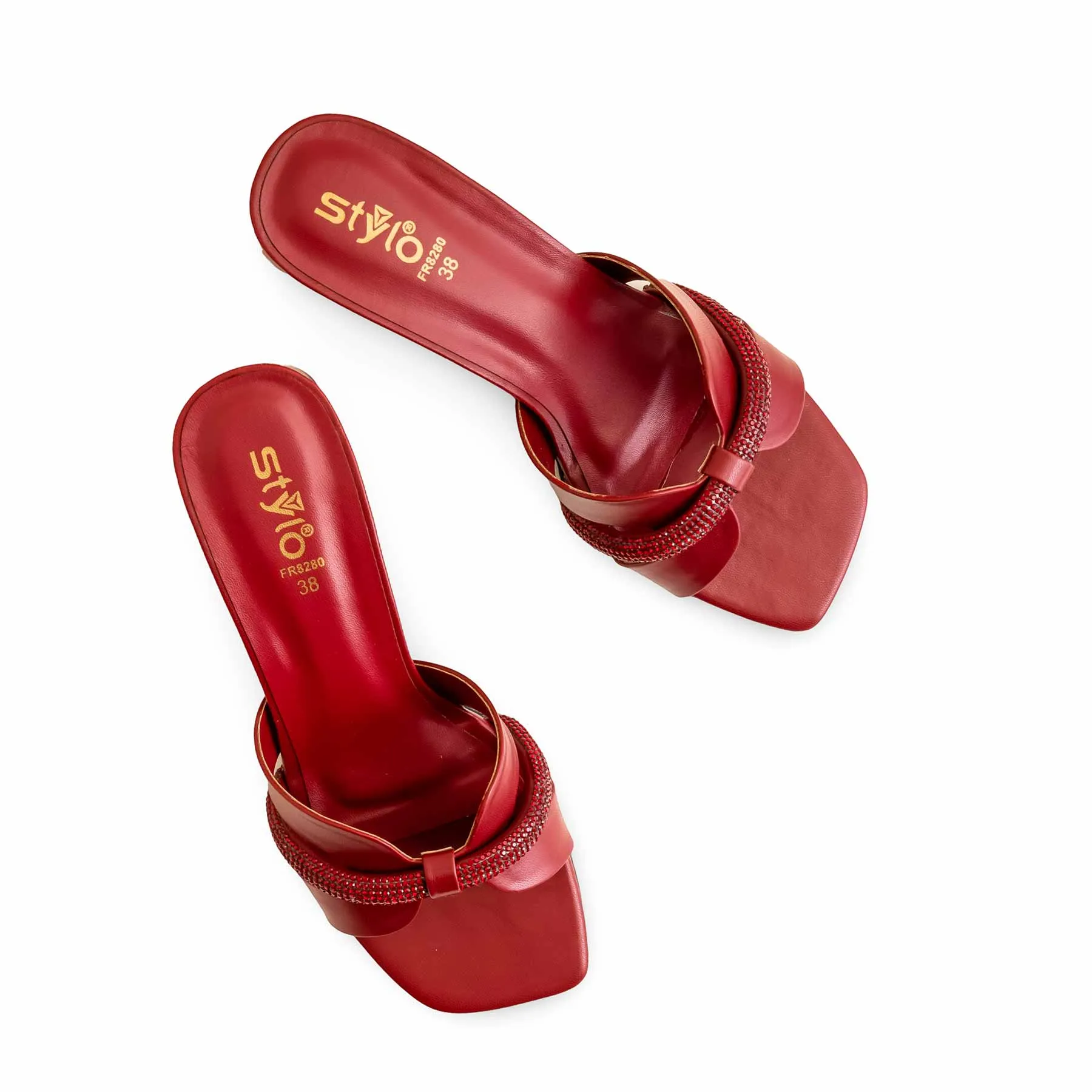 Maroon Formal Slipper For Women FR8280 Cushioned Slippers