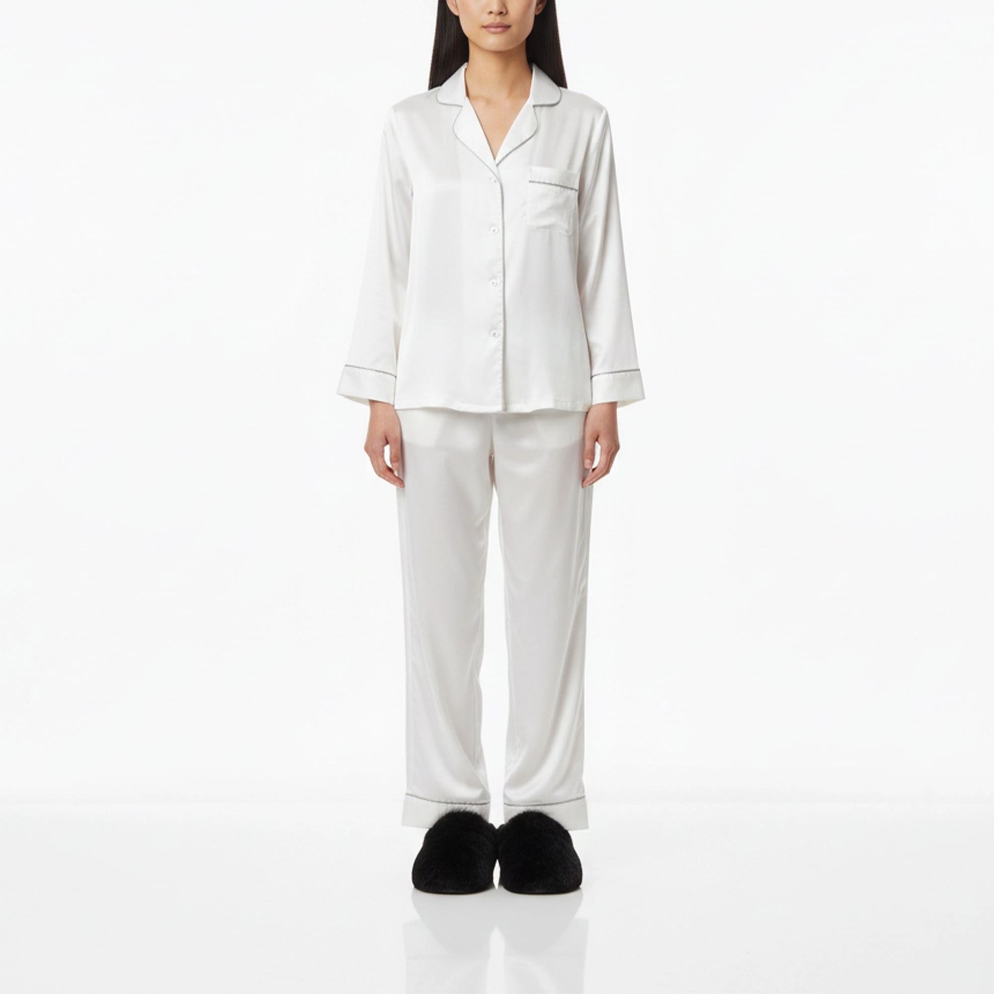 SLIPPERS Black | Shearling Slip Spirit Slippers