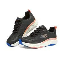 Commando Sole Brogue Shoes SKECHERS D'LUX FITNESS - 149833 - BKMT