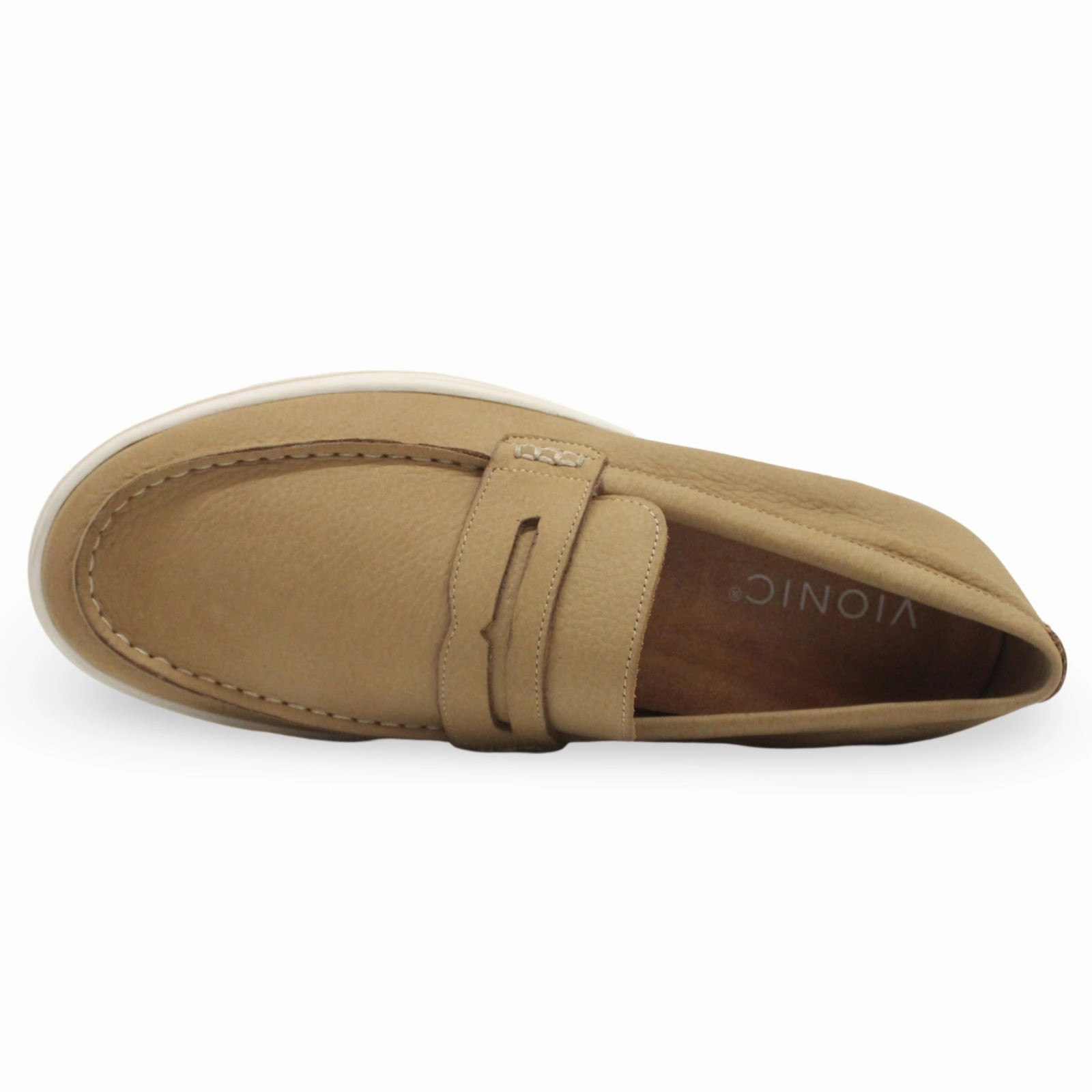 Vionic Thompson Nubuck Men's Loafers Sand Shoes Dr Martins Loafers