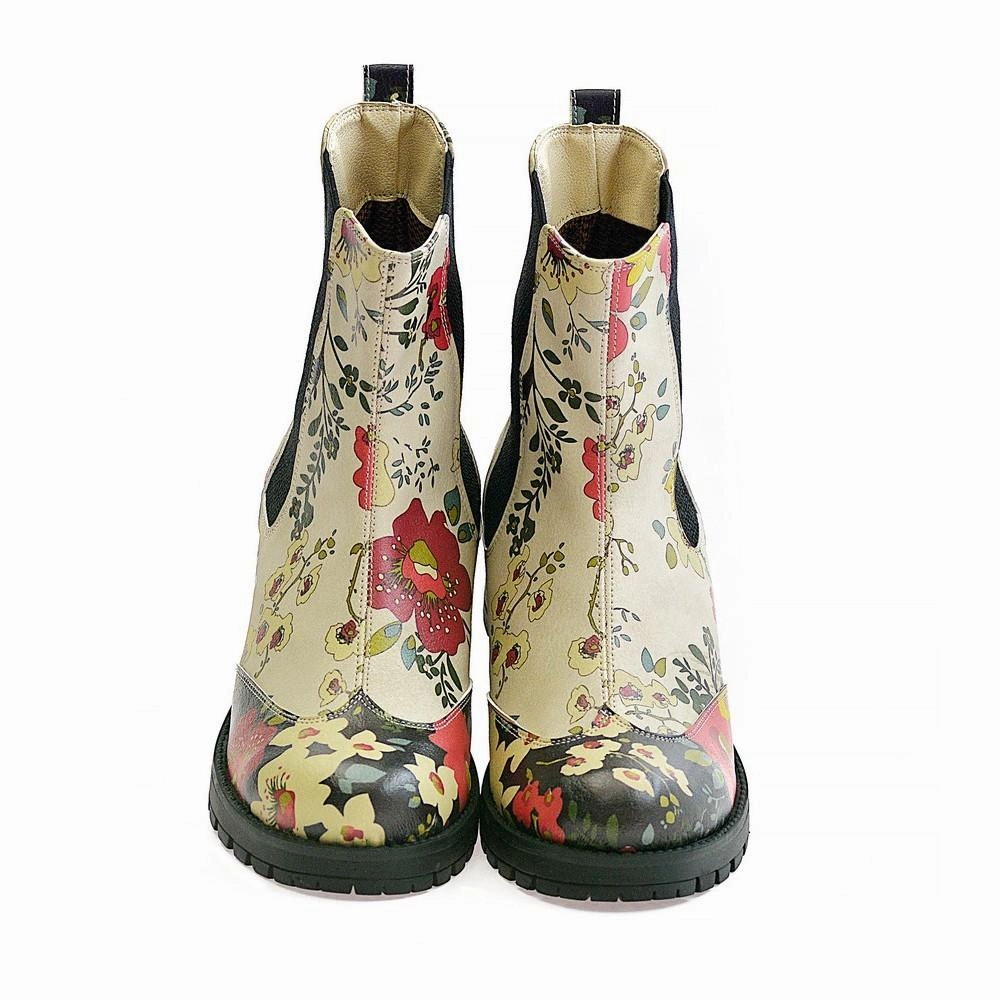 Winter Boots With Insulation Flowers Short Boots LAS104
