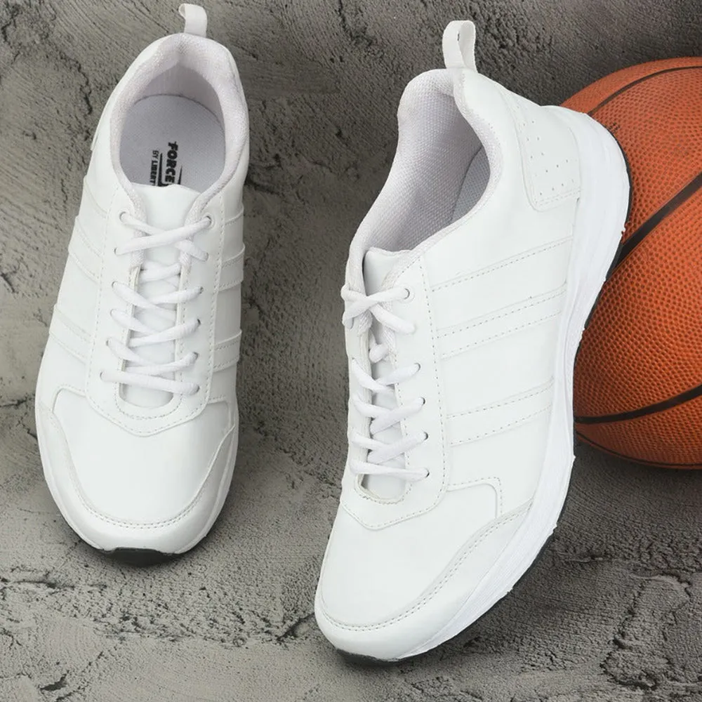 Force 10 By Liberty FORCE-8 Sports Lace Up Running Shoes Men - WHITE Good Running Shoes Reddit