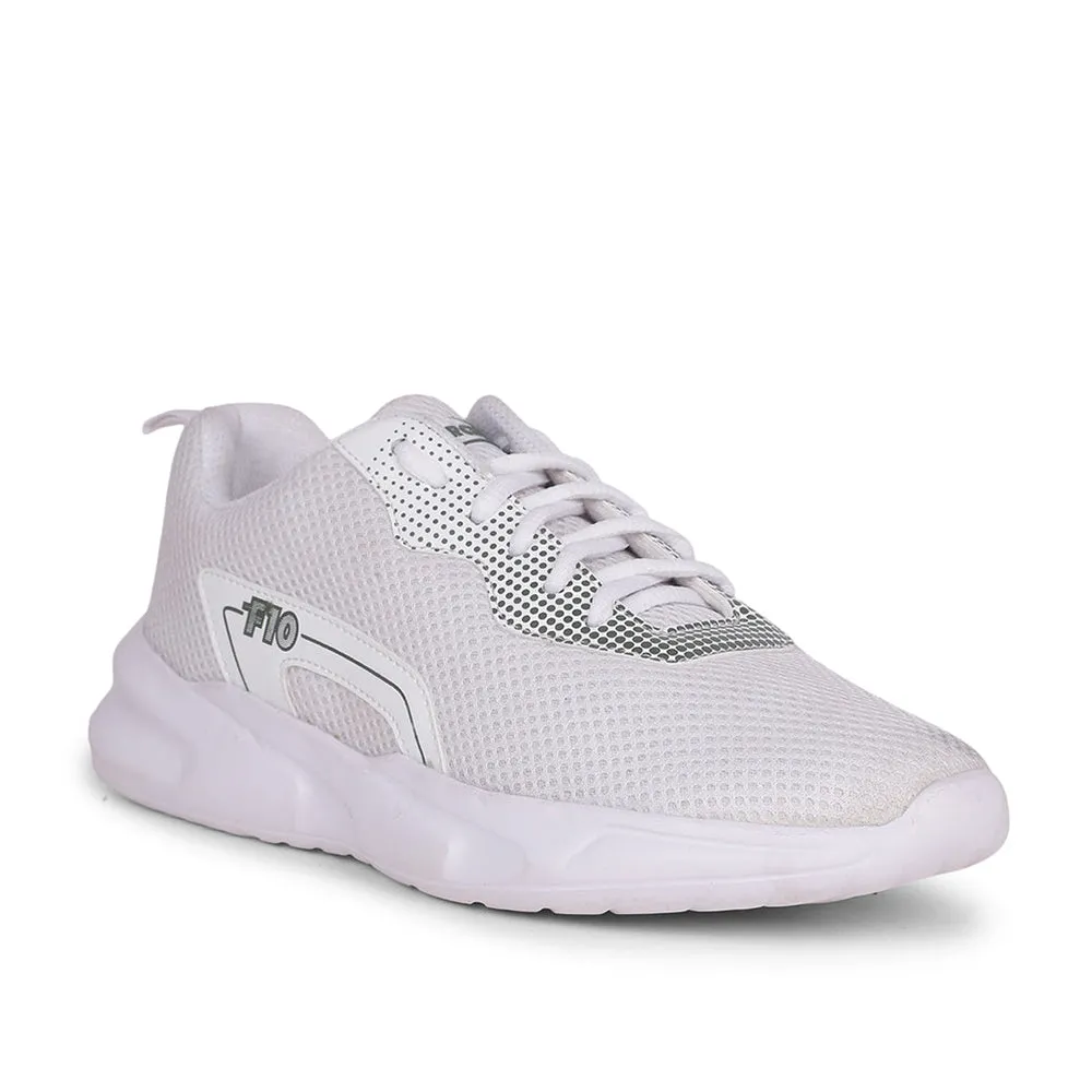 Good Running Shoes For Heavy Guys Force 10 By Liberty Men ZURIK-EB White Sports Lacing Shoes