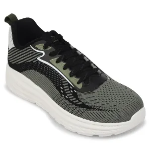 Good Shoes For Treadmill Running Force 10 Olive Green Sports Lacing Running Shoes For Men MATCHER-8E By Liberty