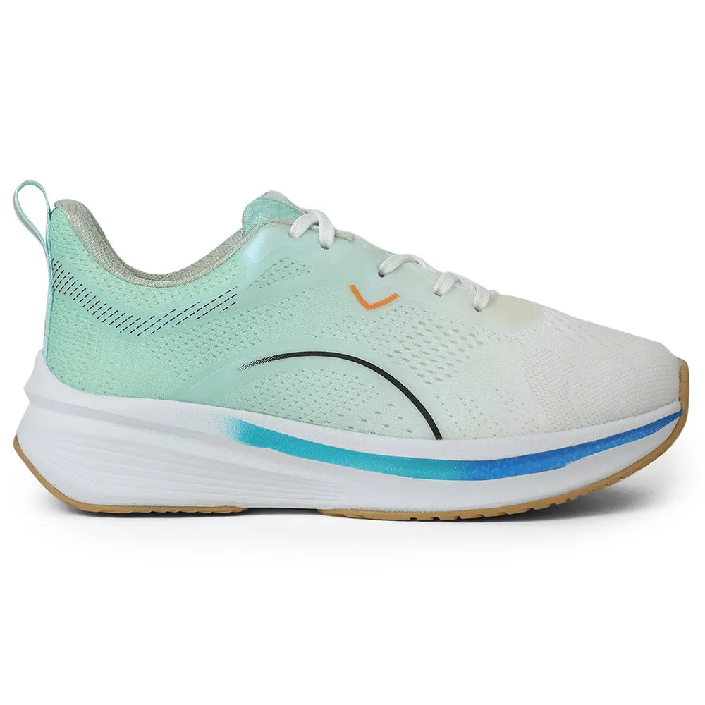 Leap7x Sea Green Sports Lacing Running Shoes For Men PACIFIC-1E By Liberty Running Shoes On