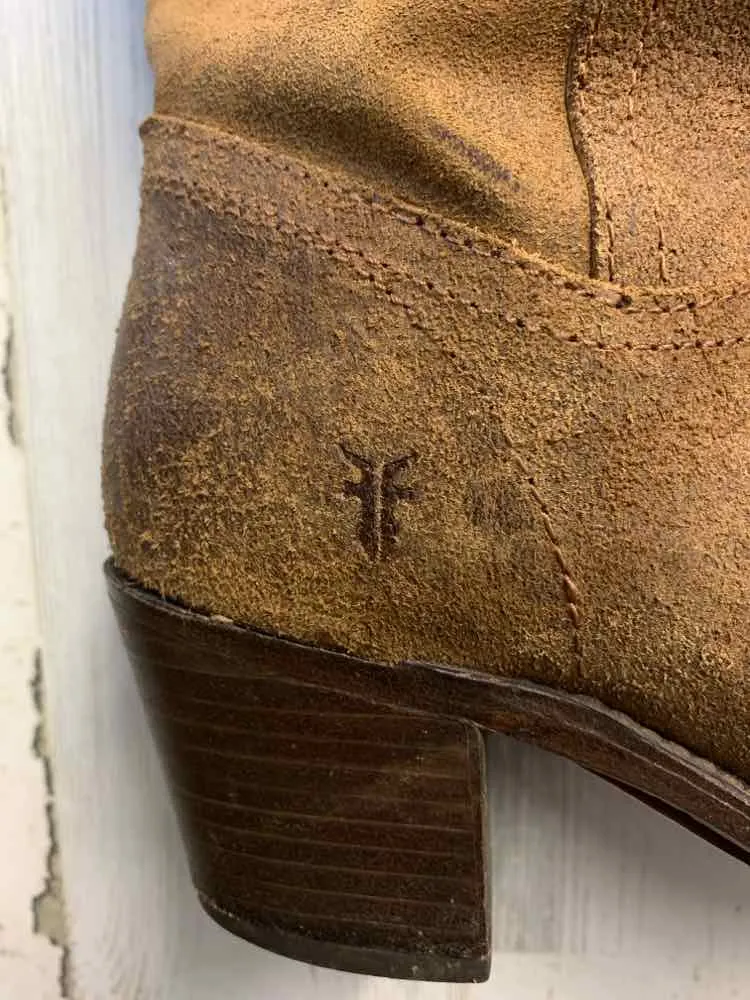 Thursday Boots Reddit FRYE SHOES 7 NUBUCK Suede Tall Boots NUBUCK SUEDE TALL BOOTS W/ STACKED HEEL