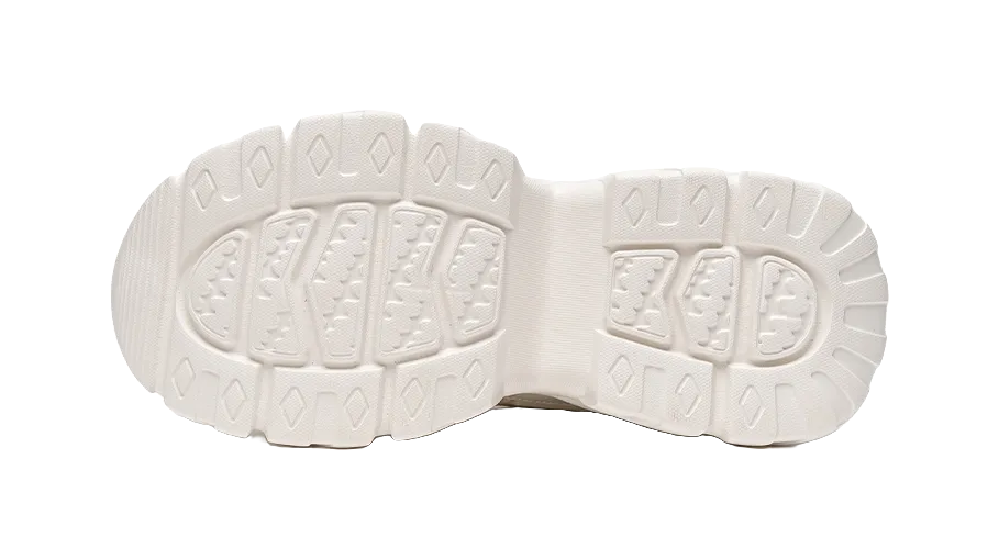 Warrior Abrasion Resistant, Breathable, Lightweight, Height Increasing Low top Chunky Sneakers Women's Beige Fashion Sneaker Casual Shoes