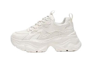 Shoes With Casual Dresses Warrior Abrasion Resistant, Breathable, Lightweight, Height Increasing Low top Chunky Sneakers Women's Beige