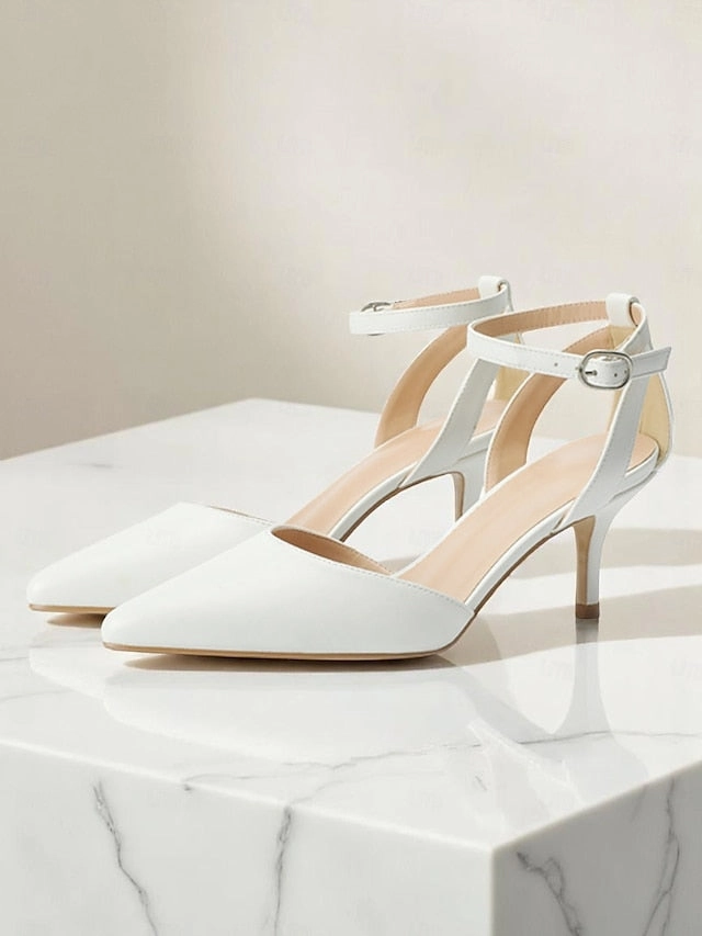 Gold Women's Ankle Glitter Strap Heels