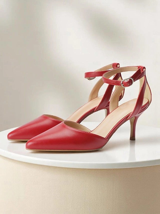 Gold Women's Ankle Glitter Strap Heels