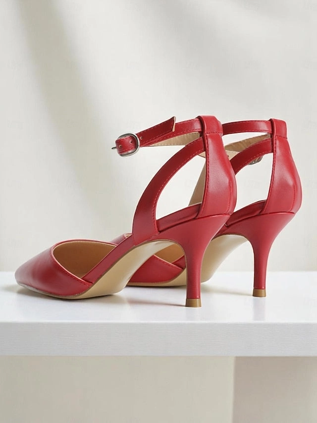 Gold Women's Ankle Glitter Strap Heels