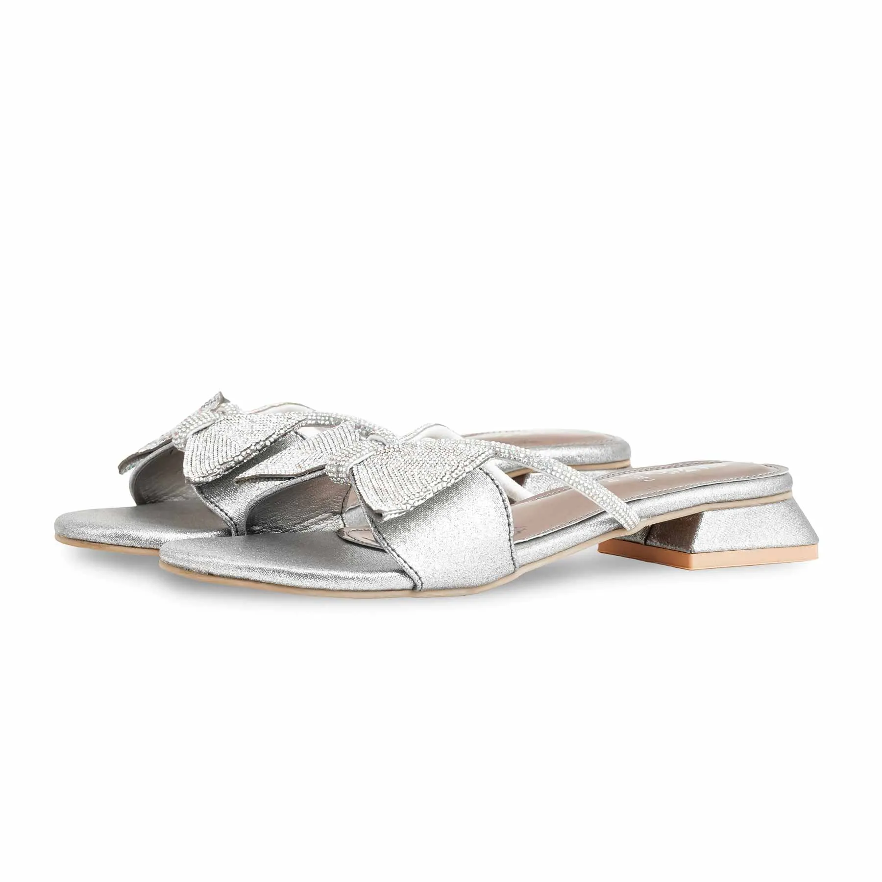 Grey Fancy Slipper For Ladies FN7947 Shark Slide