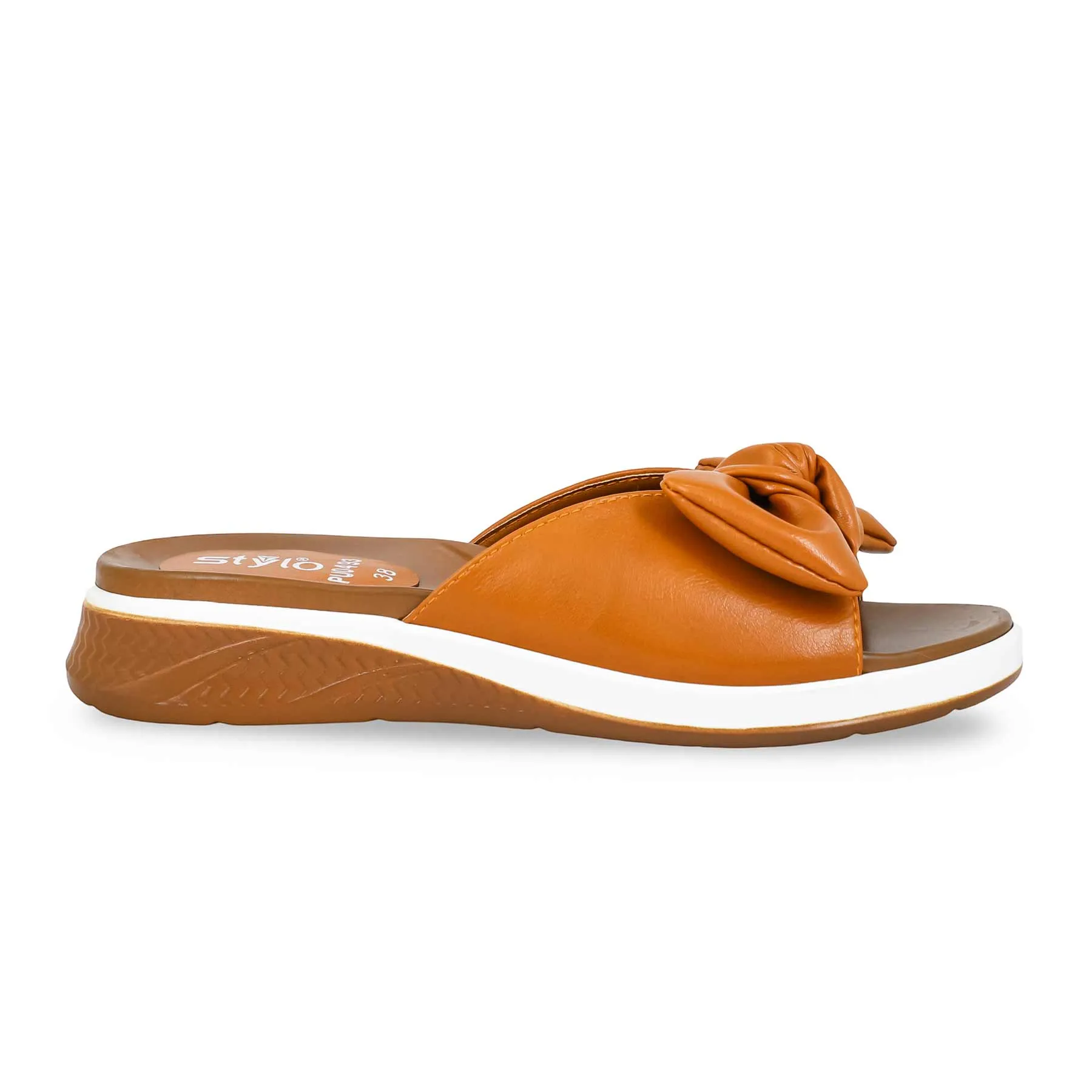 Tan Formal Slipper PU0493 Slippers Wirecutter