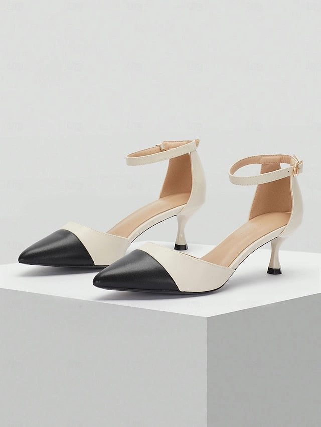 Heel Stylish Kitten Two-Tone Women's Toe Pointed Ankle New Balance Pickleball Shoes For Men