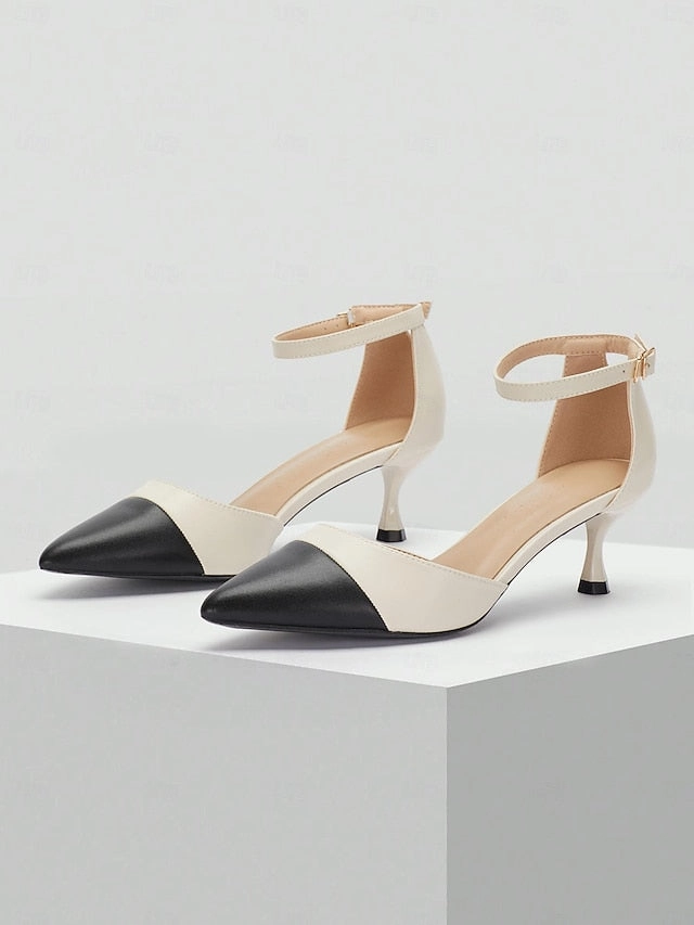 Heel Stylish Kitten Two-Tone Women's Toe Pointed Ankle New Balance White Softball Cleats