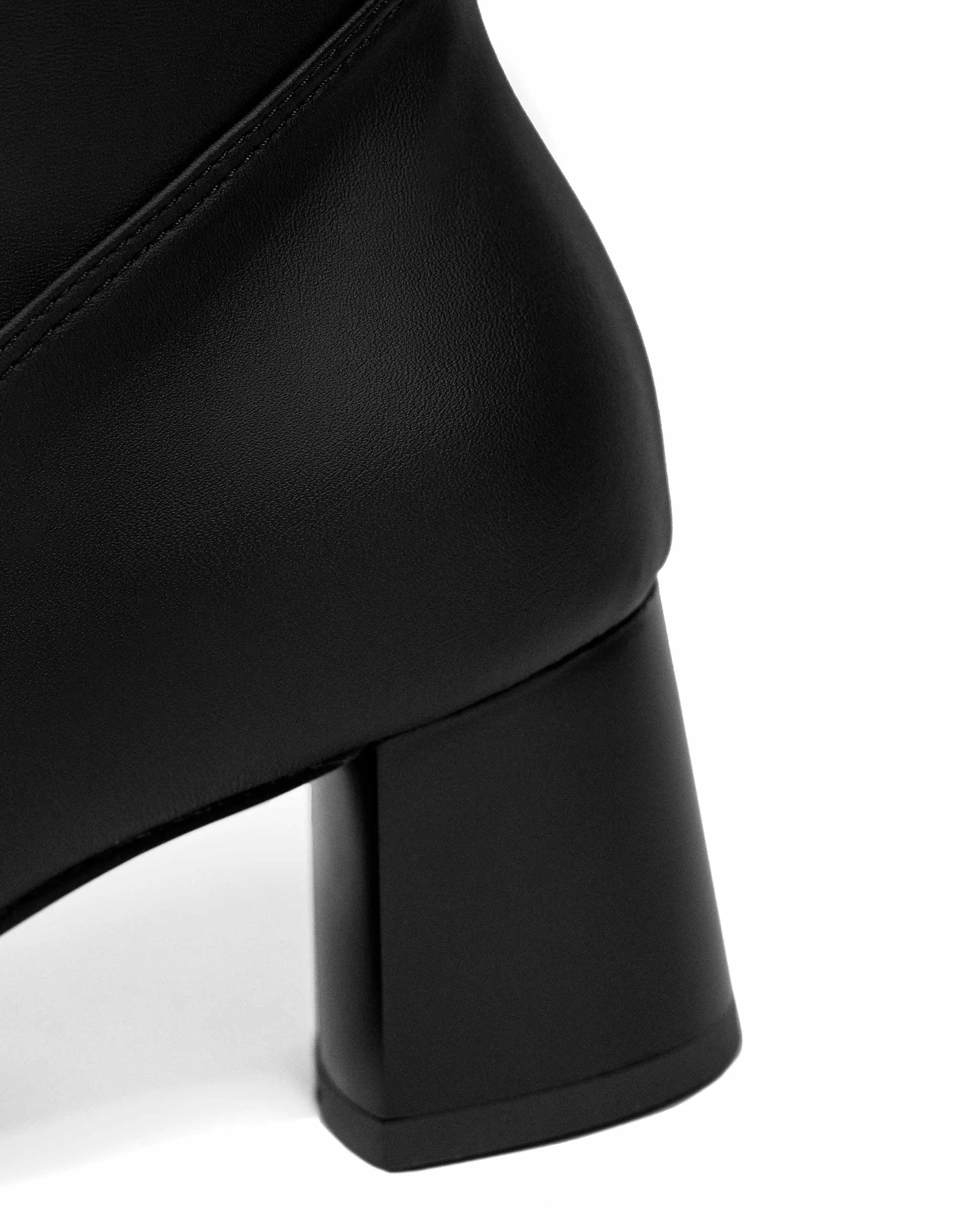 High Boots Black cactus leather boots Hip Boots