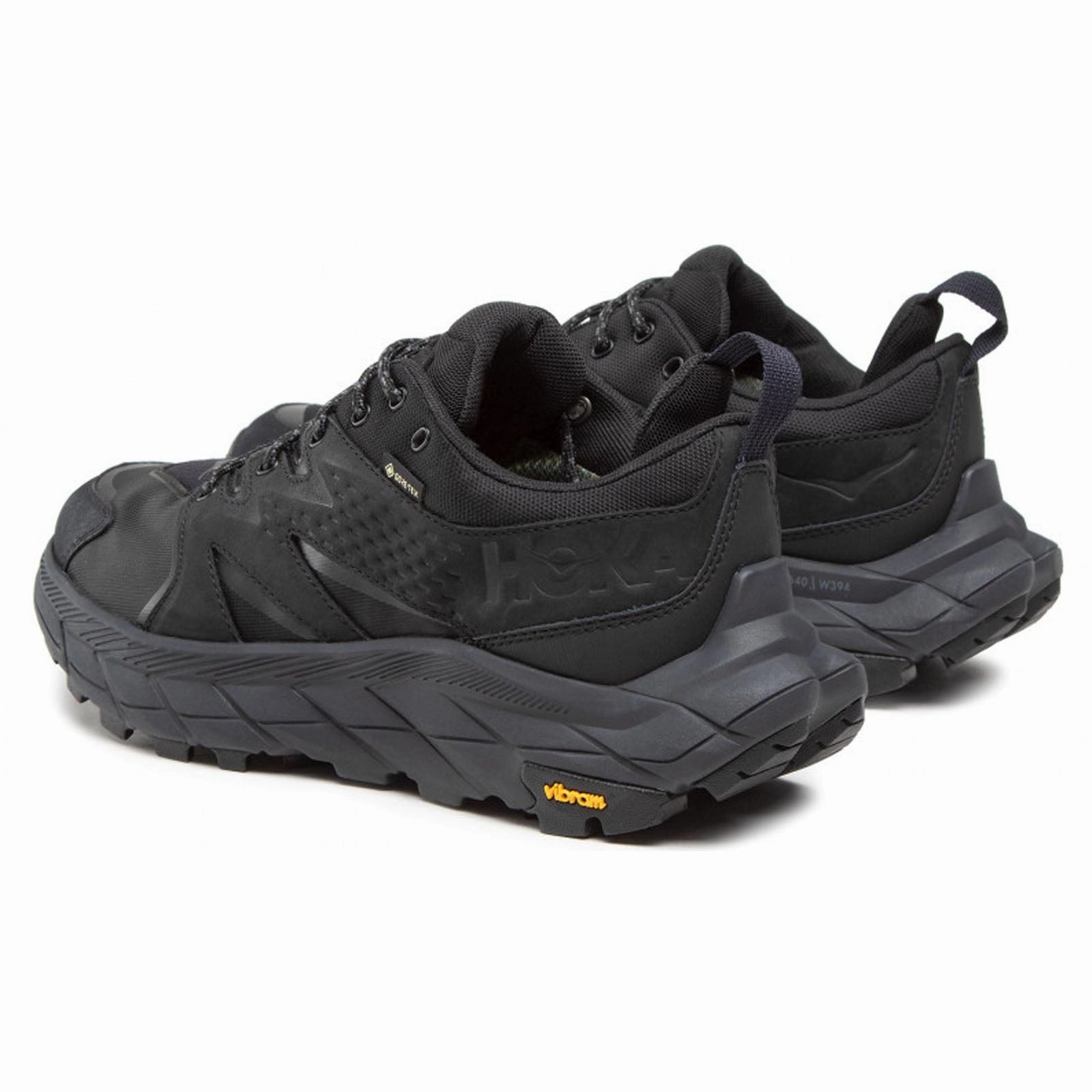 Hoka Anacapa Low GTX Nubuck Textile Women's Black Black Low Top Trainers - UK 8 - US 9.5 Women - EU 42 Dunedin
