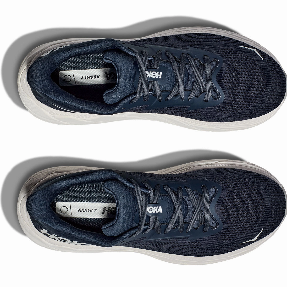 Machine Wash Shoes Hoka Arahi 7 Wide Fit Running Shoes - Mens - Outer Space/White