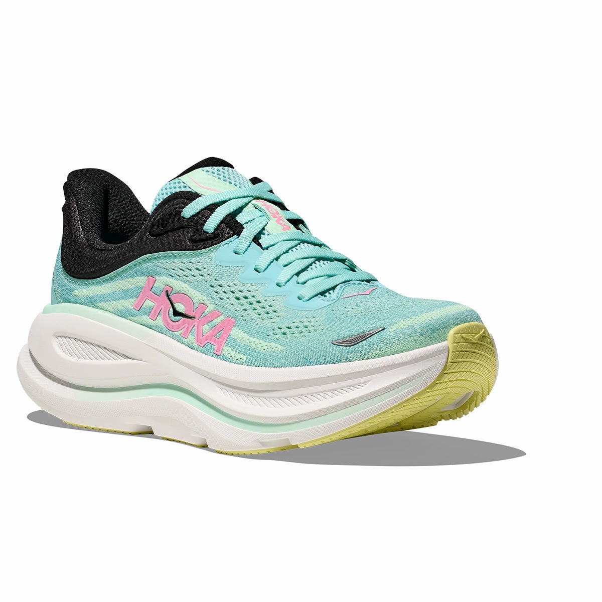 Turquoise Hoka Bondi 9 Womens | Blue Spark / Mint Fluorite