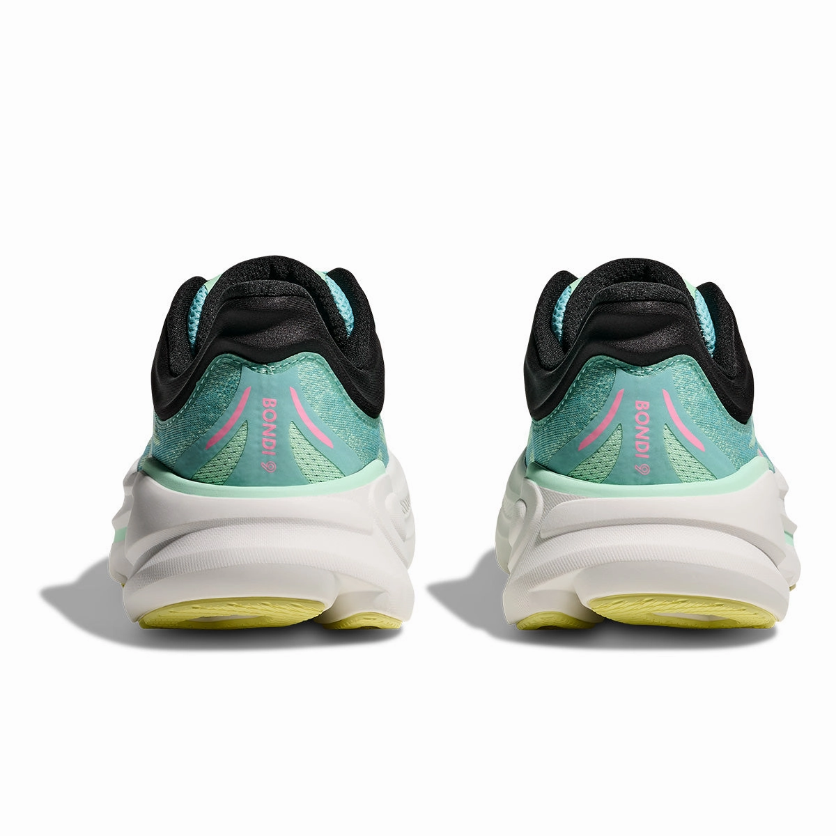 Hoka Bondi 9 Womens | Blue Spark / Mint Fluorite Cloud Vs Shoes