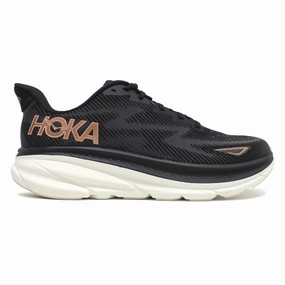 Hoka Clifton 9 Textile Women's Black Rose Gold Running Trainers - UK 6.5 - US 8 Women - EU 40 Size 13